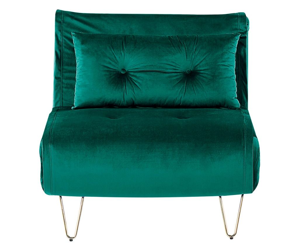 Egyszemélyes kanapéágy VESTFOLD Bársony Sötétzöld - 2