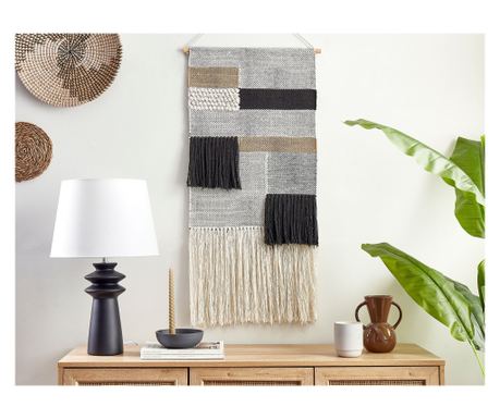 Decorațiune de perete din țesătură HANGU Bumbac 114 cm Bej