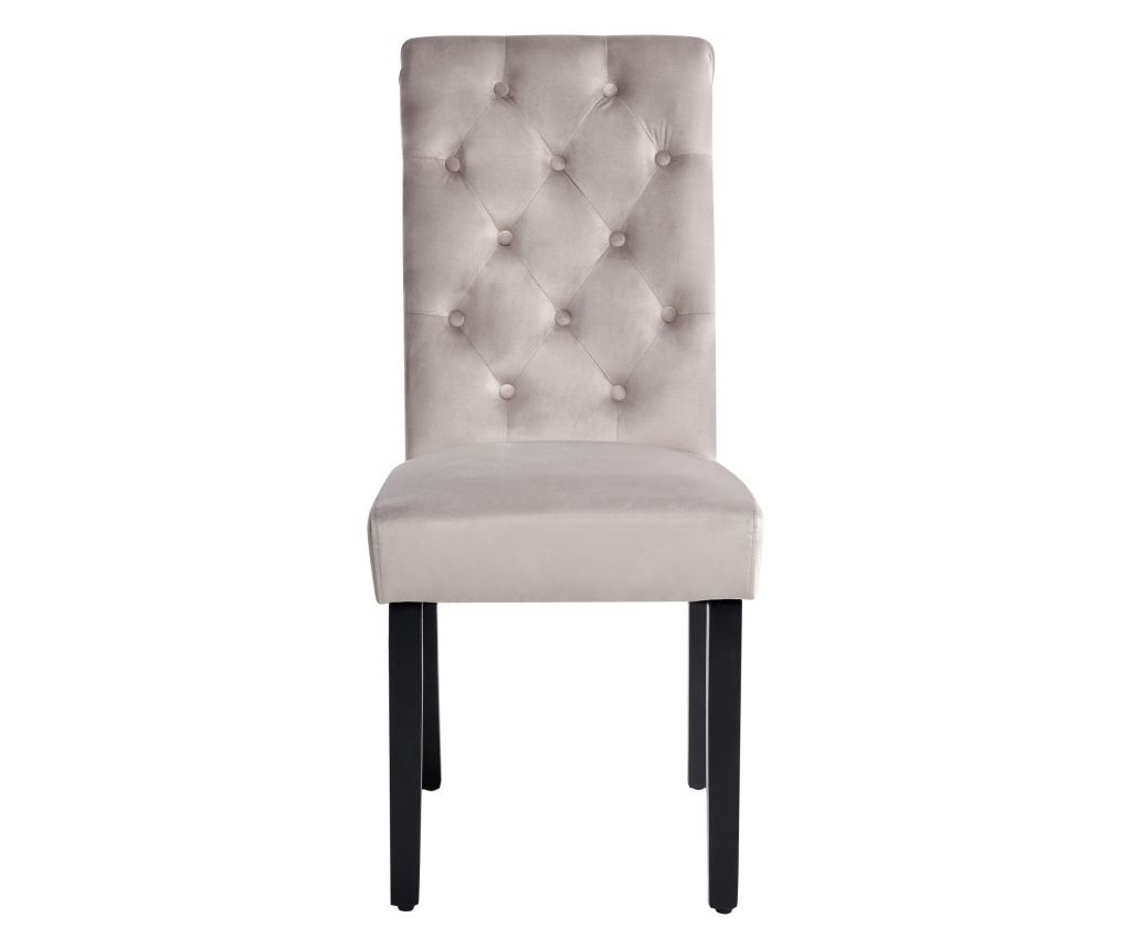 Étkezőszék kétdarabos szettben VELVA Bársony Szürke - 4