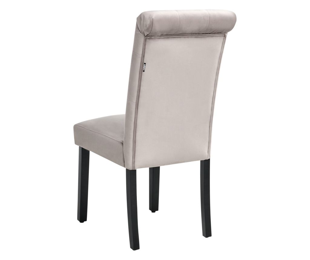 Étkezőszék kétdarabos szettben VELVA Bársony Szürke - 6