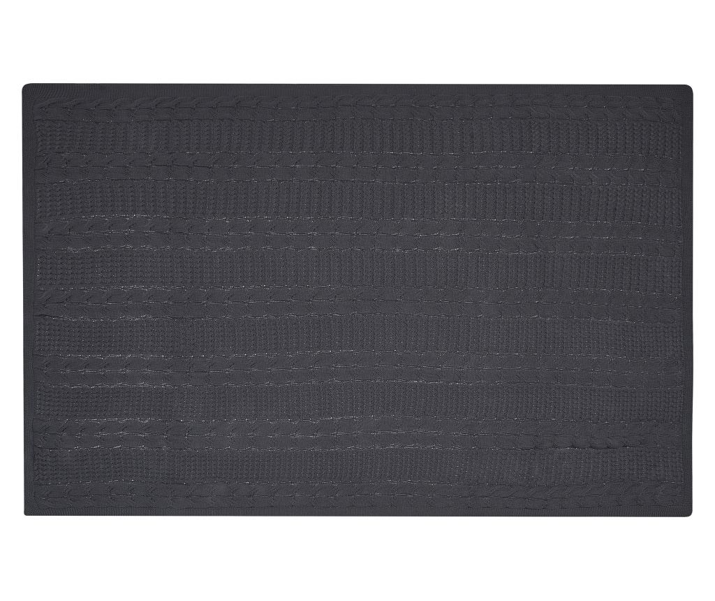 Takaró FETHIYE Pamut 140 x 170 cm Sötétszürke - 4