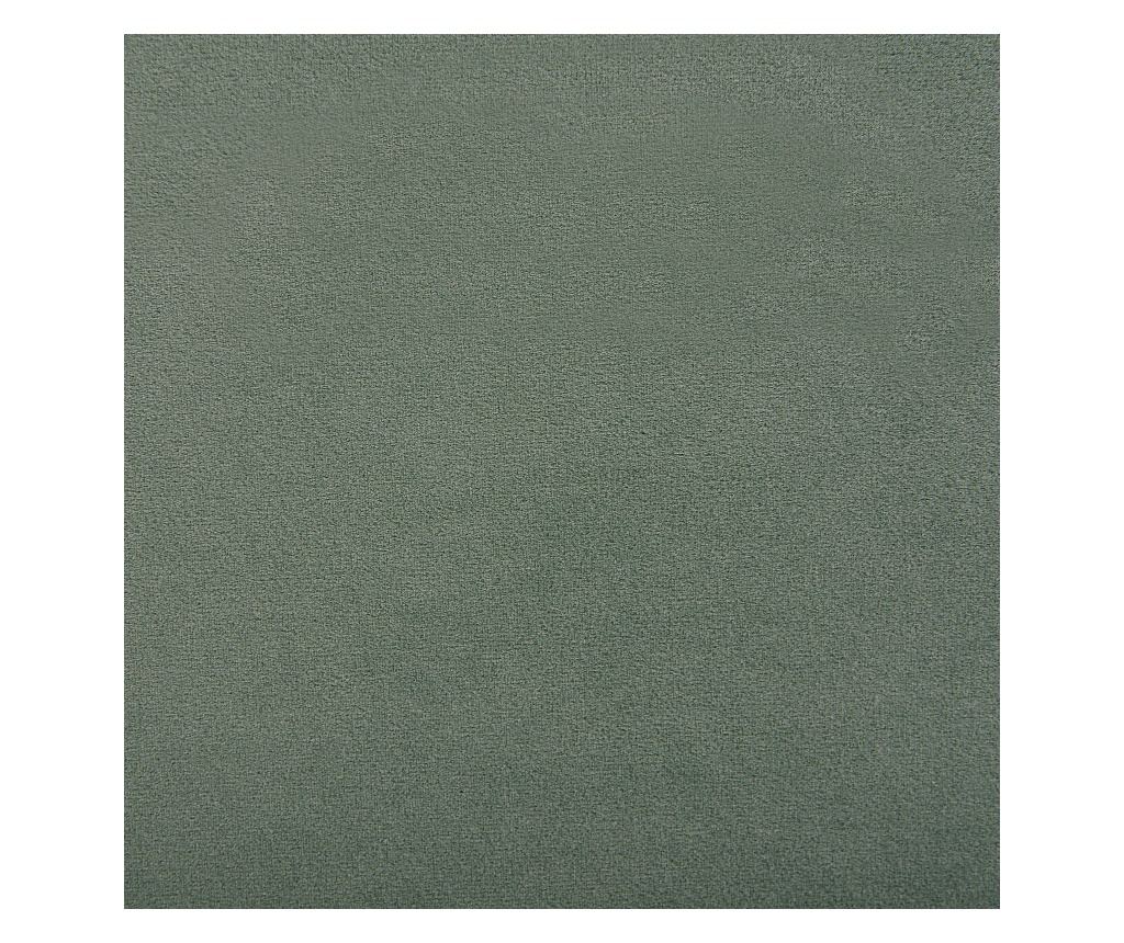 Ágy Bársony AMBILLOU 160 x 200 cm Zöld - 10