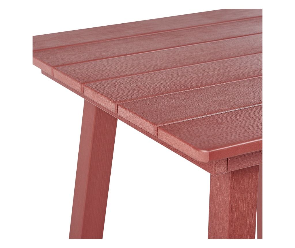Kerti bárasztal ADIRONDACK 60 cm 59 cm Szintetikus anyag Piros - 5