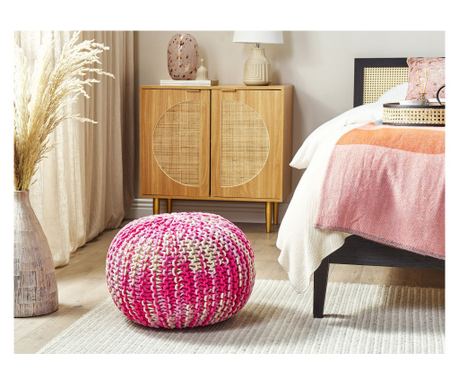 Pouf CONRAD Bumbac Roz