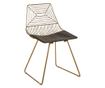 Étkezőszék kétdarabos szettben BEATTY Fém Arany thumbnail 4