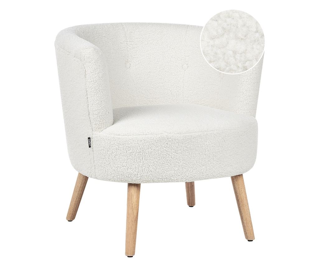 Fotel ODENZEN Buklé Fehér - 2