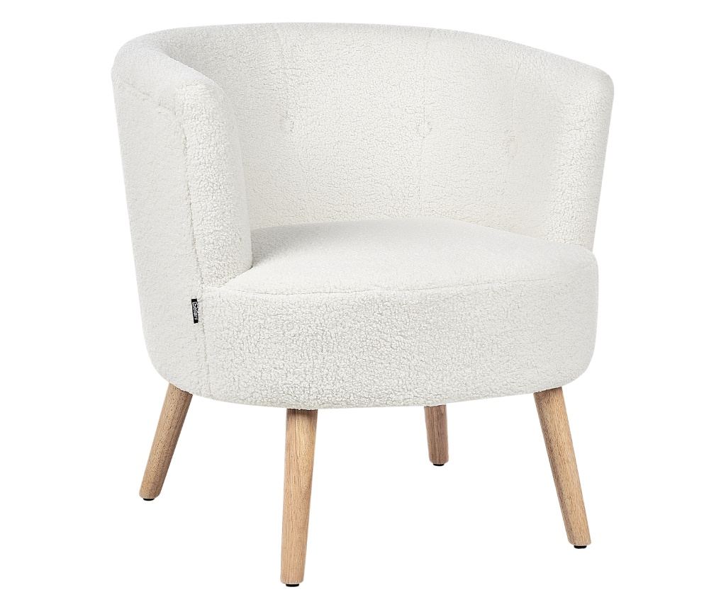 Fotel ODENZEN Buklé Fehér - 4