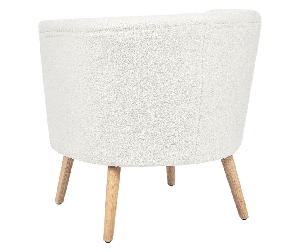 Fotel ODENZEN Buklé Fehér - 6