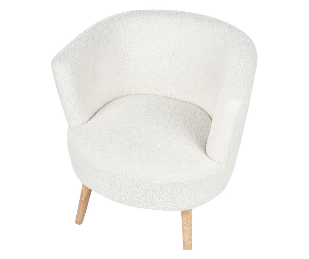 Fotel ODENZEN Buklé Fehér - 7