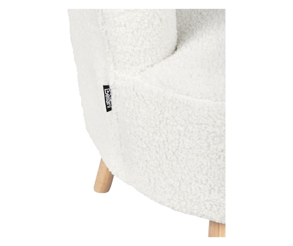 Fotel ODENZEN Buklé Fehér - 8