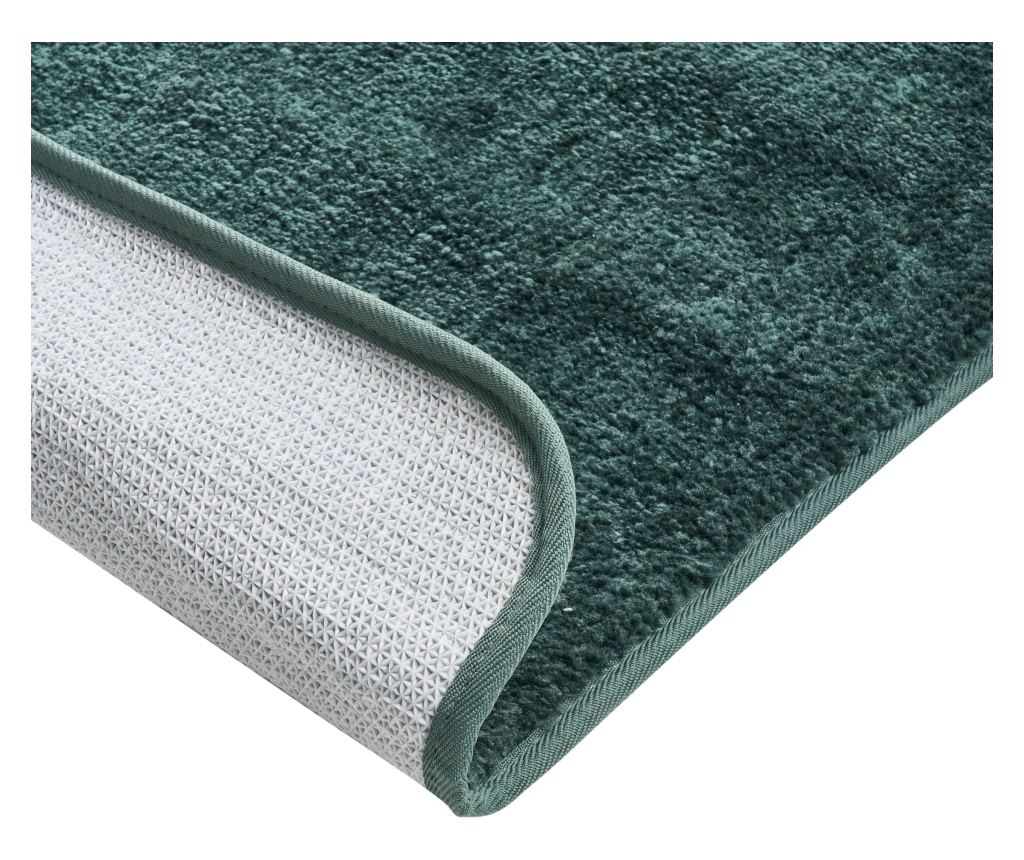 Fürdőszobaszőnyeg URLANA Sötétzöld 60 x 90 cm Mikroszálas - 5