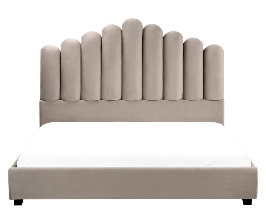 Ágy Bársony VINCENNES 160 x 200 cm Tópszín - 5