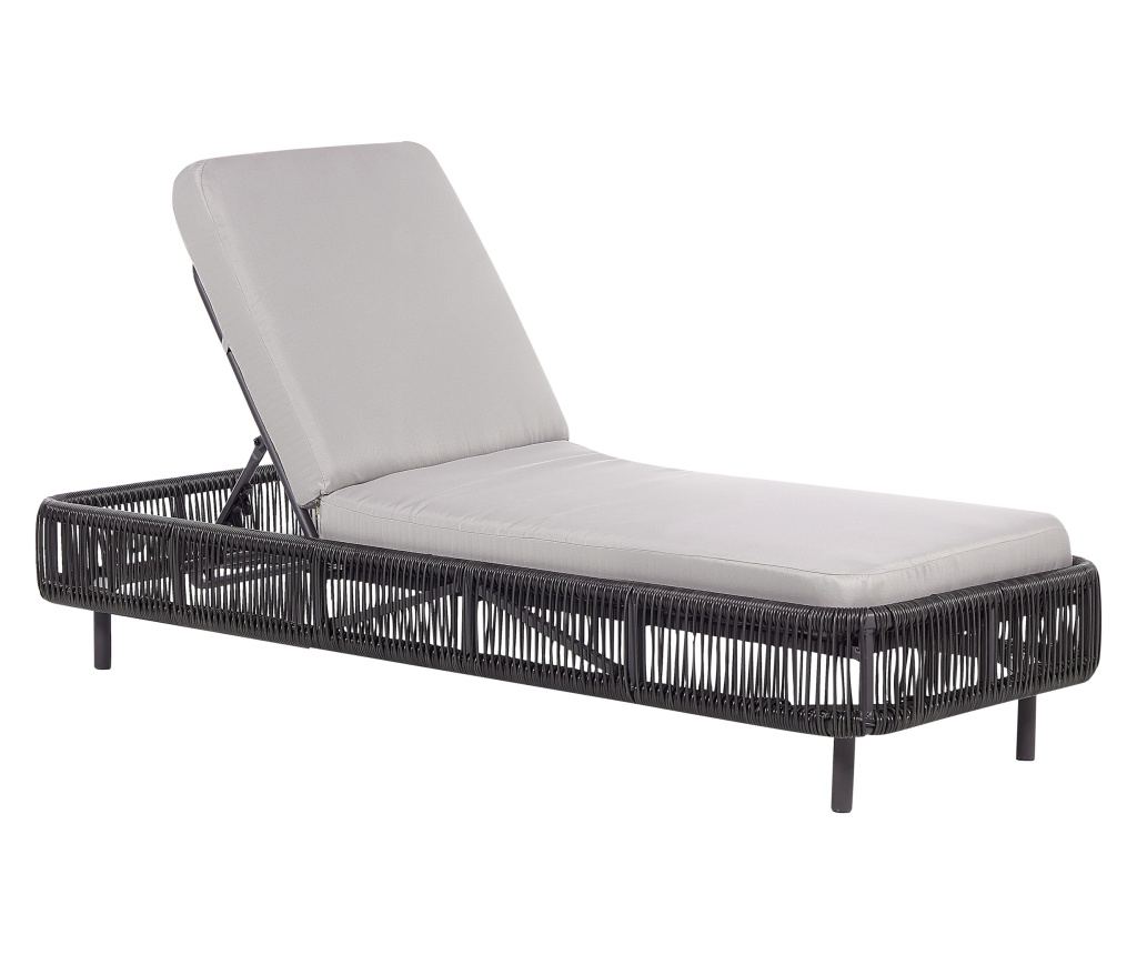 Napozóágy párnával OSINI PE Rattan Szürke - 4