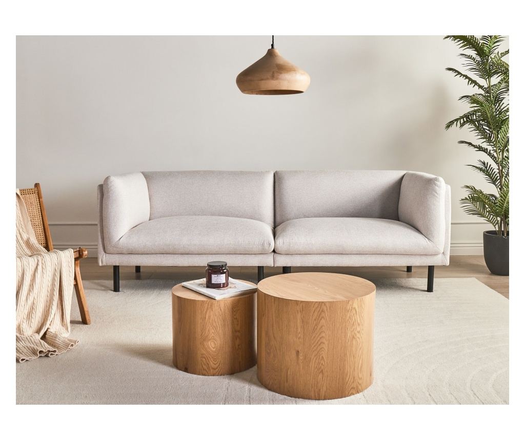 Kanapé 3 személyes VORGOD Világosbézs - 1