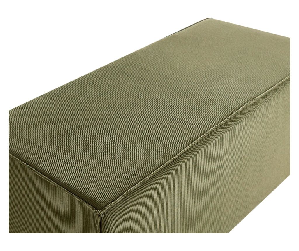 Puff VINITA Kordbársony Sötétzöld - 6