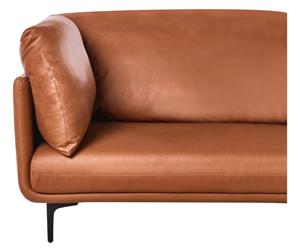 Kanapé 3 személyes REVSNES Műbőr Aranybarna - 6