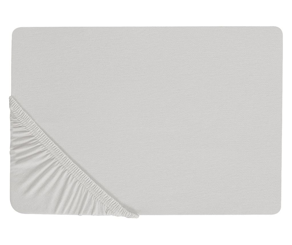 Gumis lepedő JANBU Pamut 180 x 200 cm Világosszürke - 2