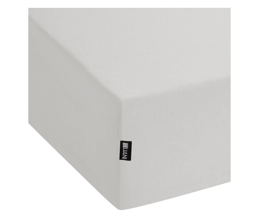 Gumis lepedő JANBU Pamut 180 x 200 cm Világosszürke - 4