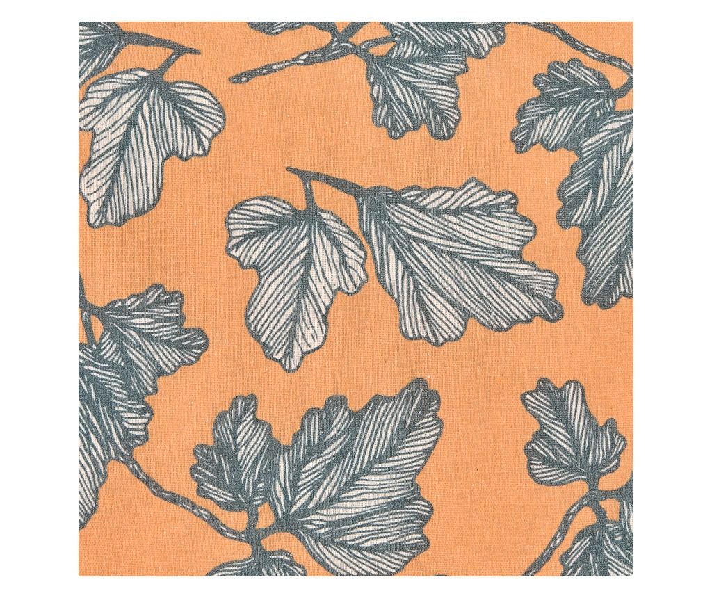 Set of 2 SPIREA Decorative Pillows 45 x 45 cm Orange and Black with Plant Print - 7