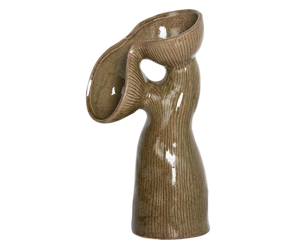 Virágtartó váza CALAMUS Kőcserép 28 cm Zöld - 4