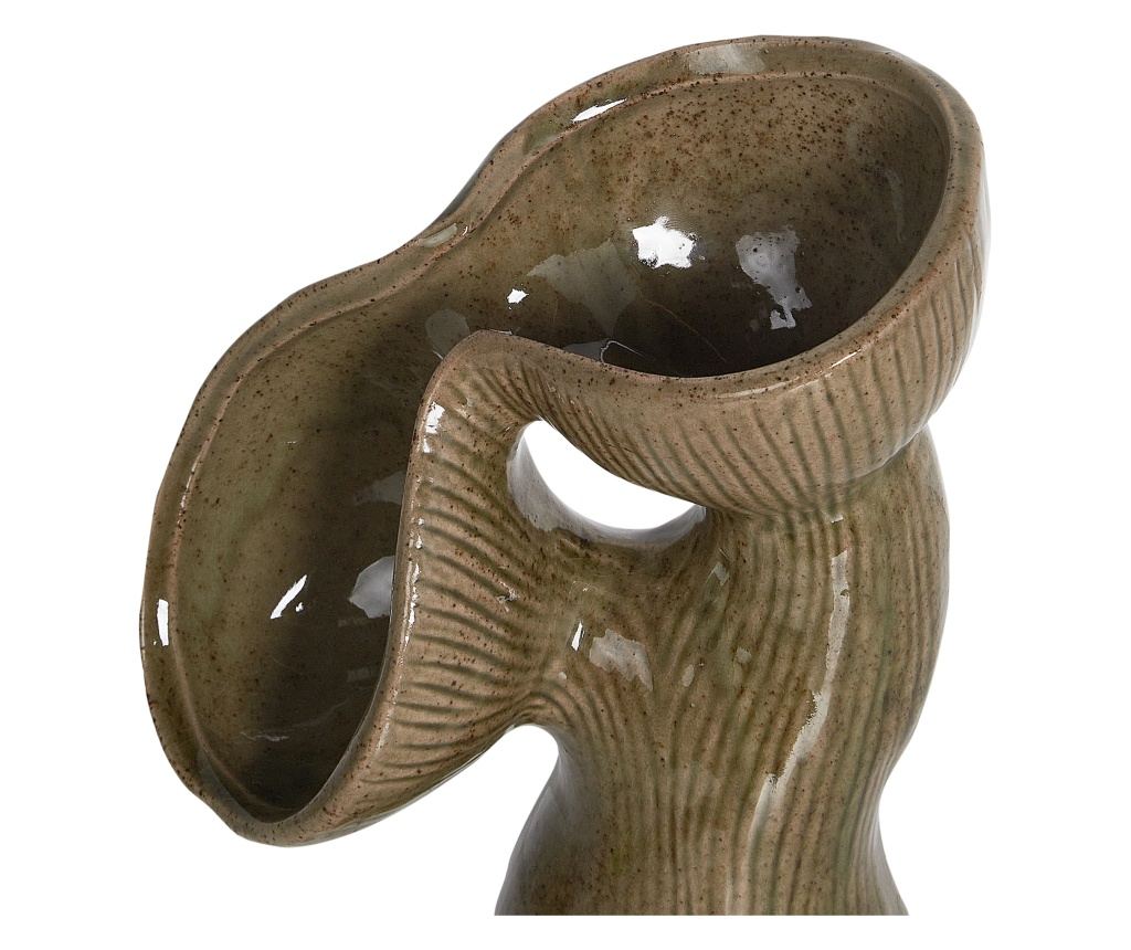 Virágtartó váza CALAMUS Kőcserép 28 cm Zöld - 6