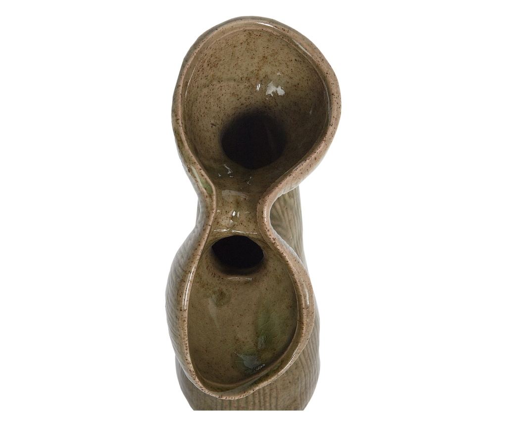 Virágtartó váza CALAMUS Kőcserép 28 cm Zöld - 7