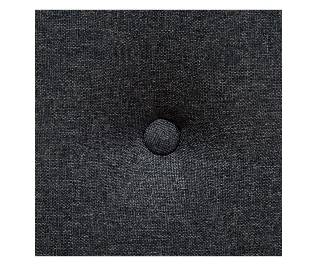 Ágy SAVERNE 160 x 200 cm Sötétszürke - 11