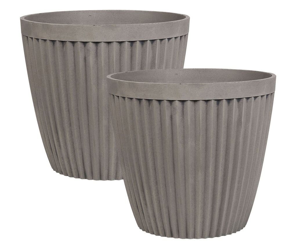 Kétdarabos virágcserép szett POKA 36 cm Tópszín - 2