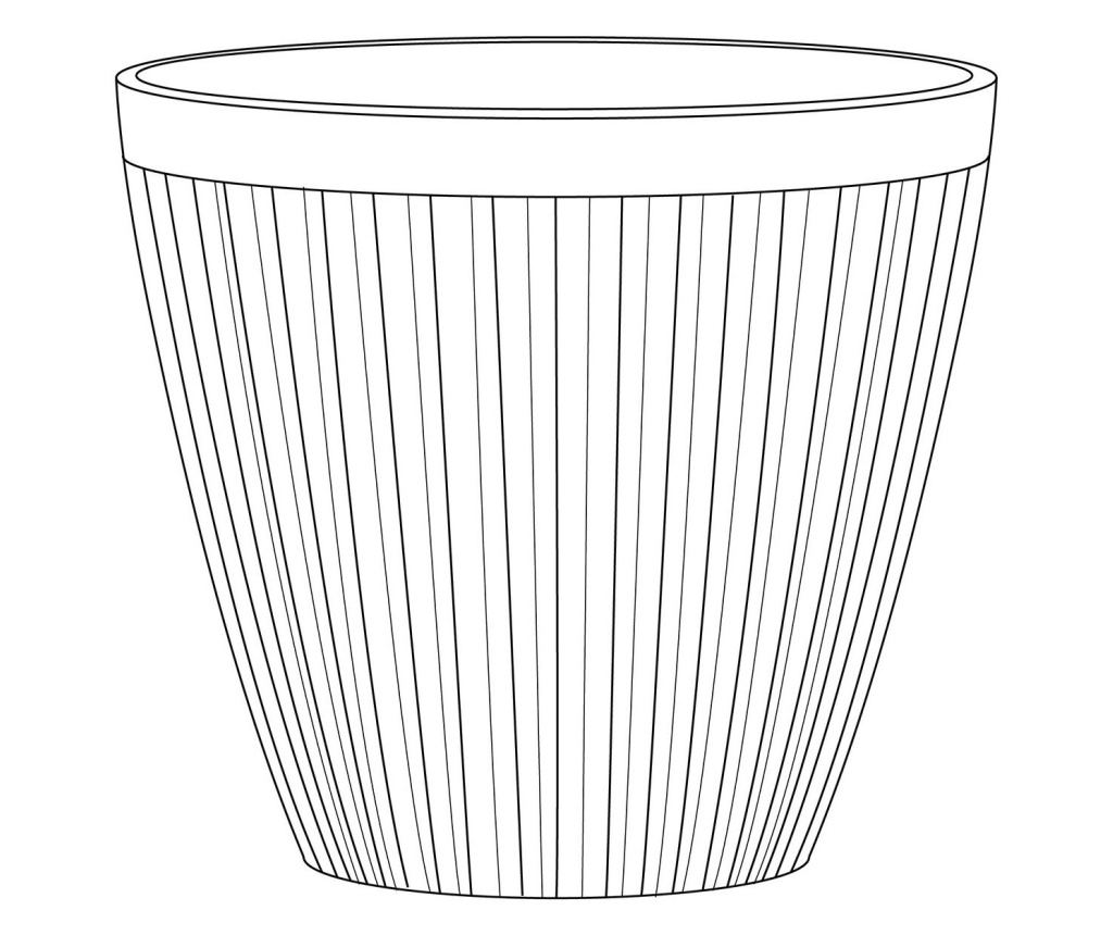 Kétdarabos virágcserép szett POKA 36 cm Tópszín - 3