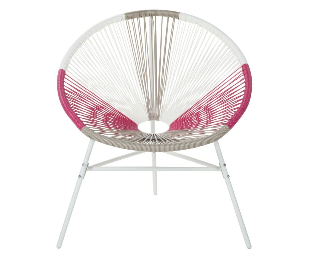 Kerti szék ACAPULCO PE Rattan Fukszia - 4