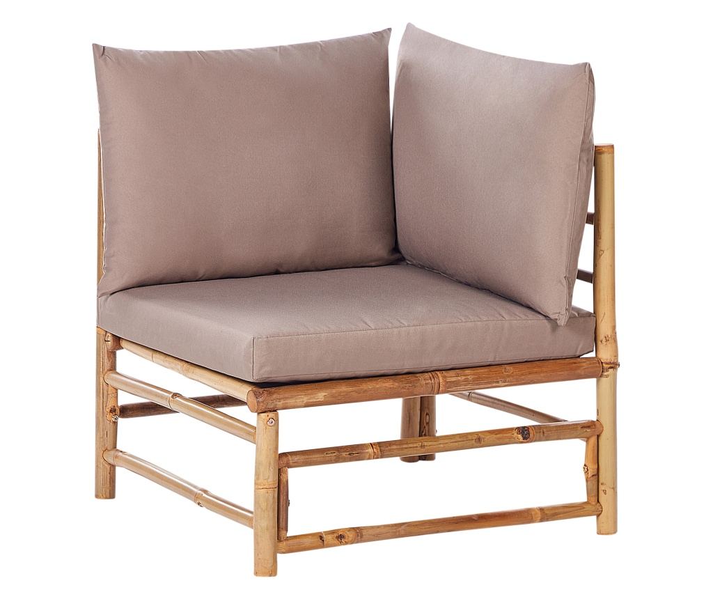 Kerti sarok ülőgarnitúra 5 személyes CERRETO Bal oldali Bambusz Tópszín - 6