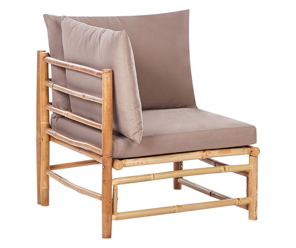 Kerti sarok ülőgarnitúra 5 személyes CERRETO Bal oldali Bambusz Tópszín - 8