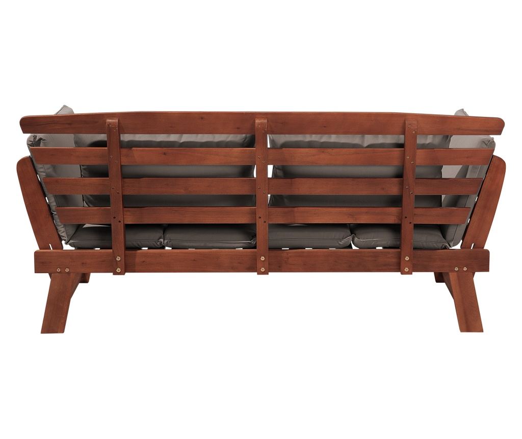 Kerti pad ülőpárnával PORTICI 210 cm Eukaliptusz fa Sötétbarna/tópszínű - 7