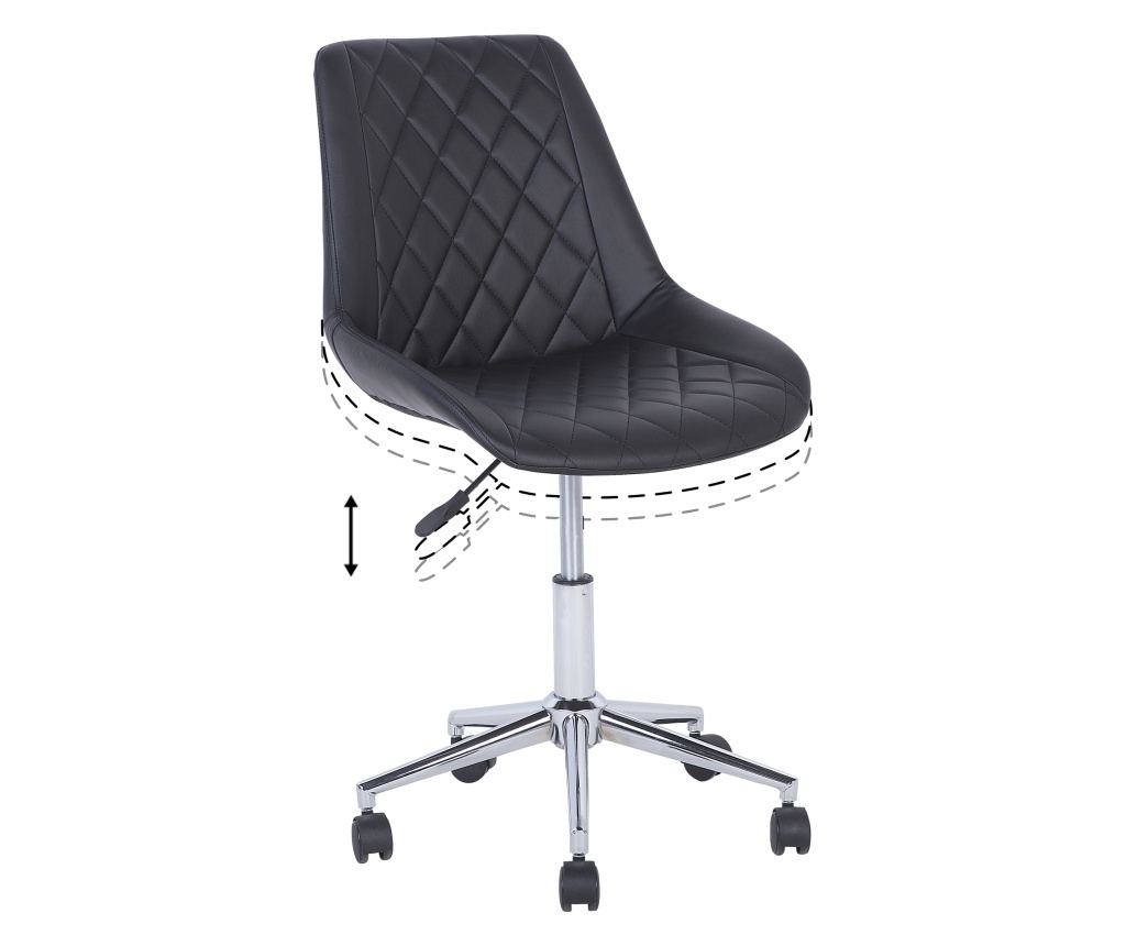 Forgószék MARIBEL Műbőr Fekete - 7