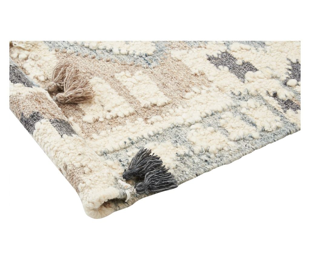 Szőnyeg MRGAVET Bézs 200 x 300 cm Gyapjú Kilim - 6