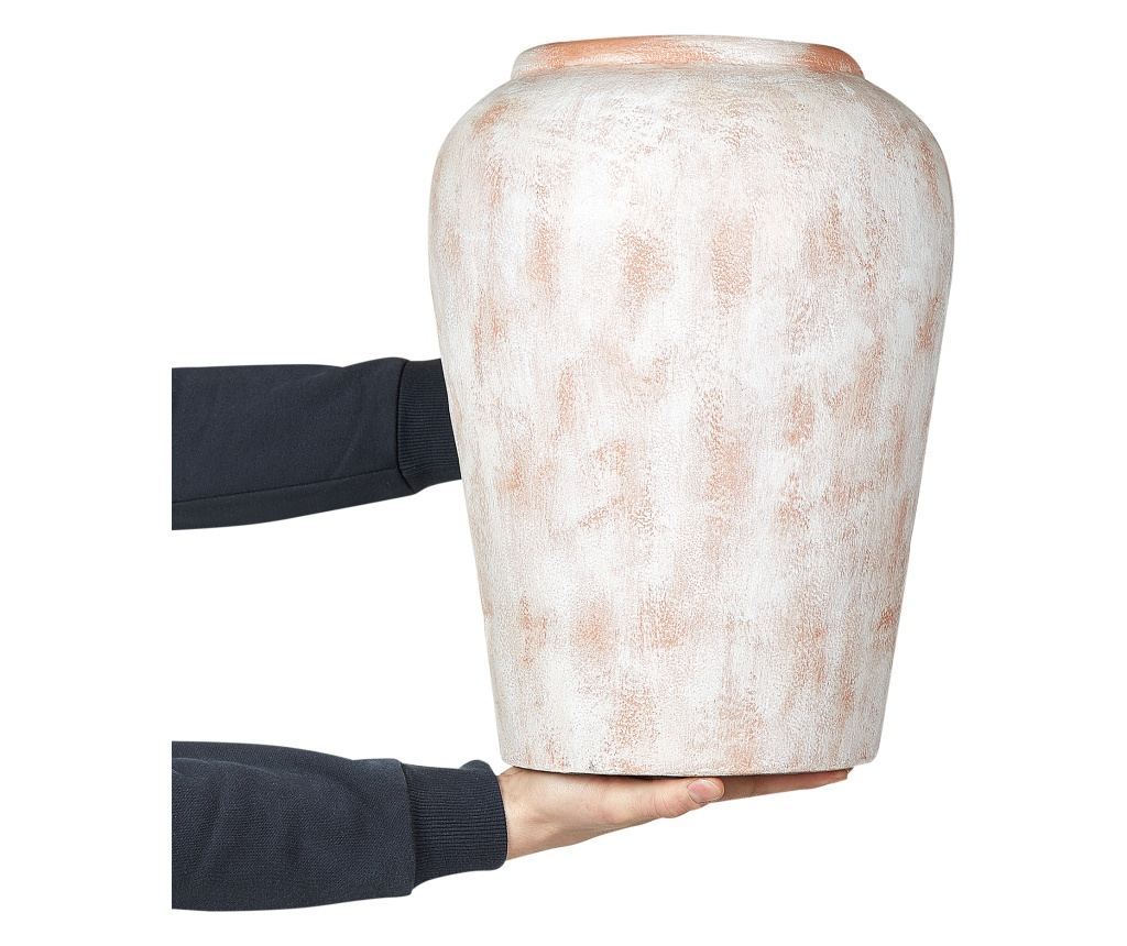 Dekor váza MIRI Kerámia 42 cm Fehér - 4