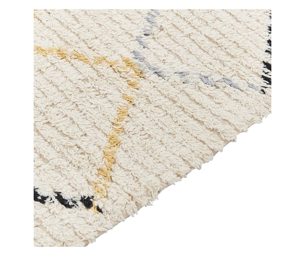 Szőnyeg TEZPUR Bézs 160 x 230 cm Pamut - 8