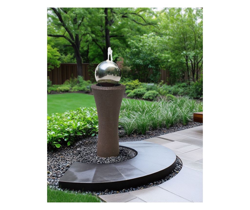 Kerti szökőkút ZENYATTA LED Barna - 1
