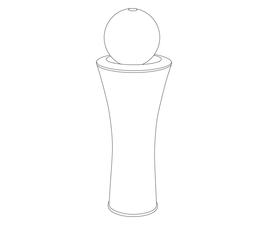 Kerti szökőkút ZENYATTA LED Barna - 3