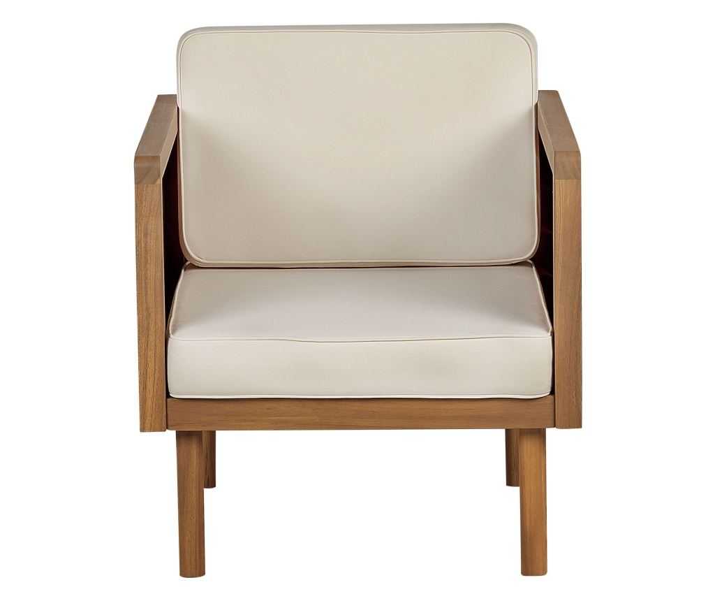 Kerti ülőgarnitúra asztallal és ottománnal 4 személyes BARATTI Akácfa Barna - 5