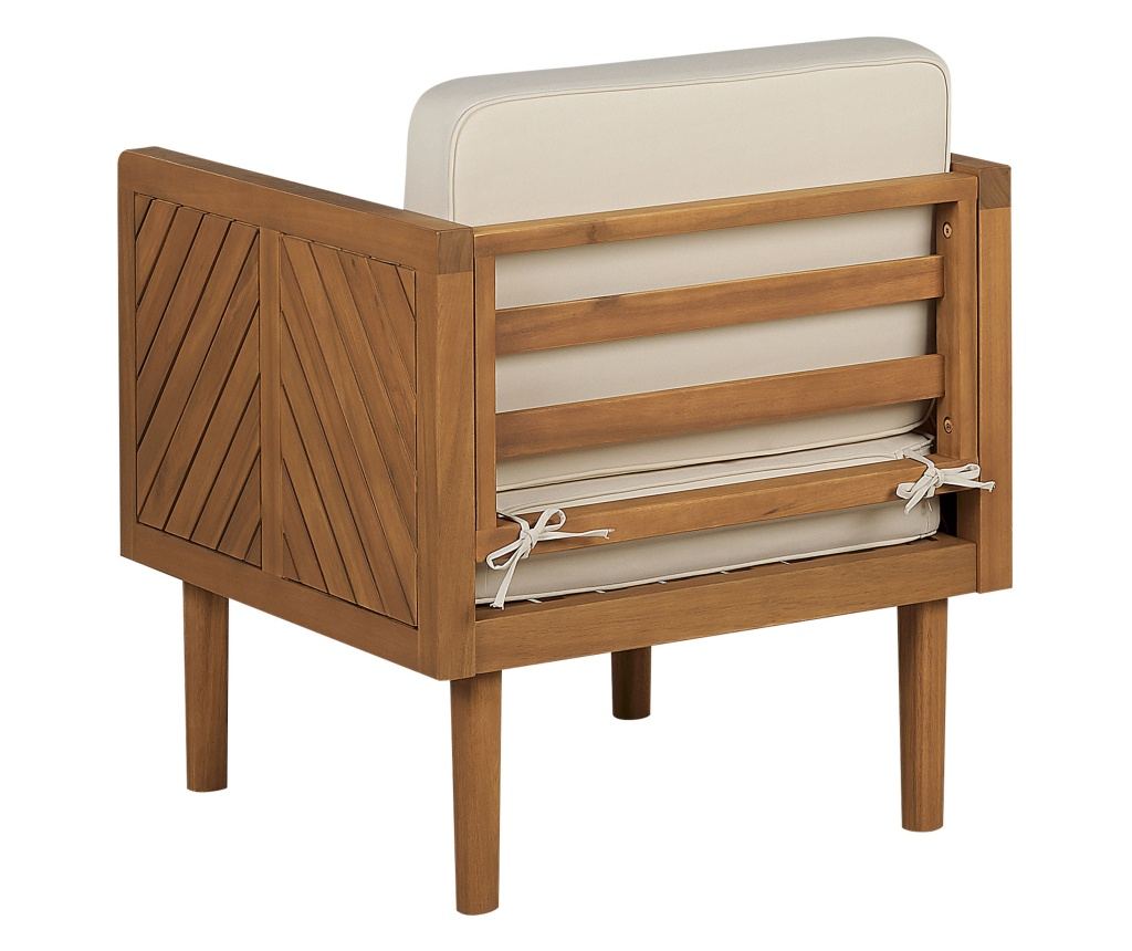 Kerti ülőgarnitúra asztallal és ottománnal 4 személyes BARATTI Akácfa Barna - 6