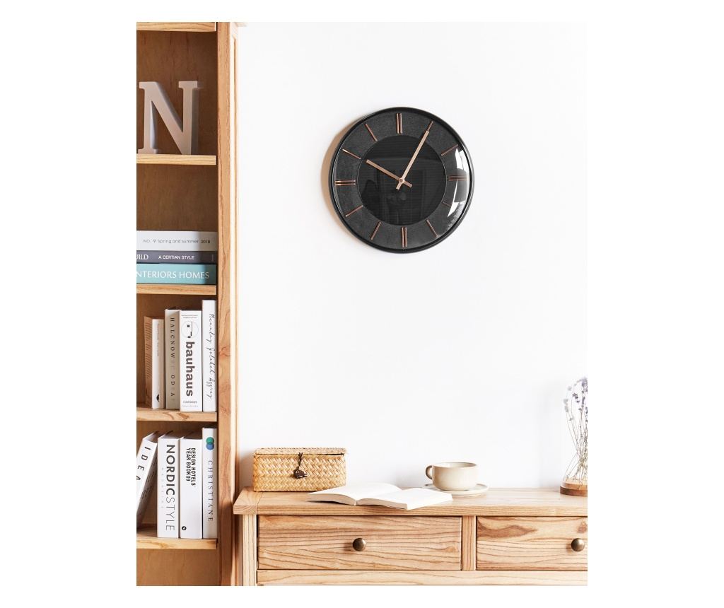 Fali óra DAROCA 34 cm Fekete - 1