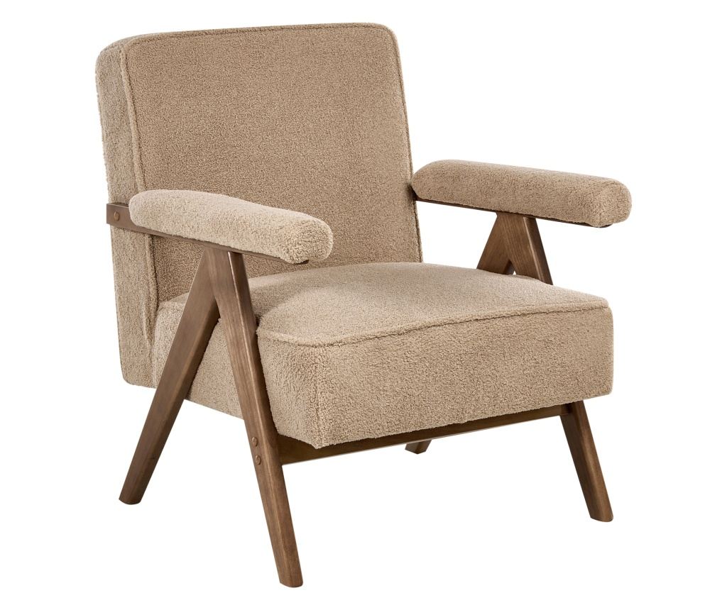 Fotel EVJE Buklé Homokbézs - 4