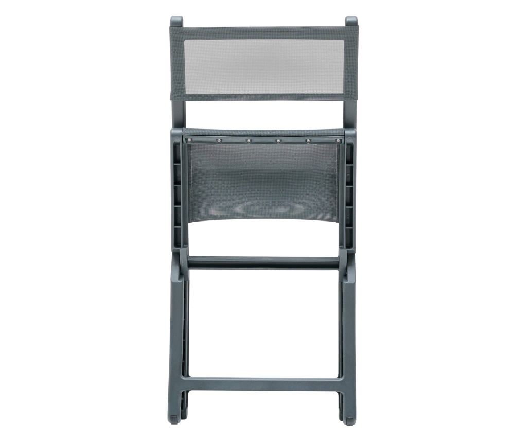 Négydarabos kerti szék szett TALCA Sötétszürke - 8