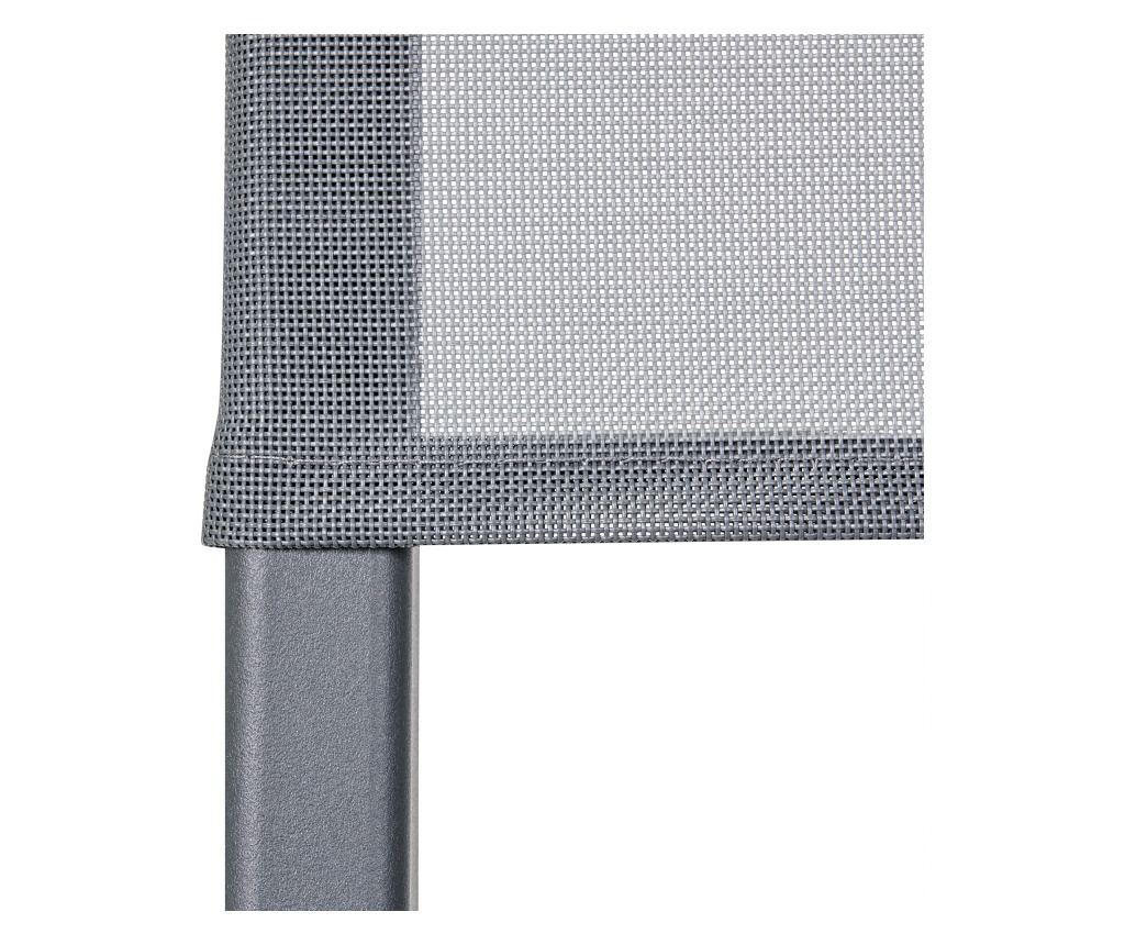 Négydarabos kerti szék szett TALCA Sötétszürke - 11