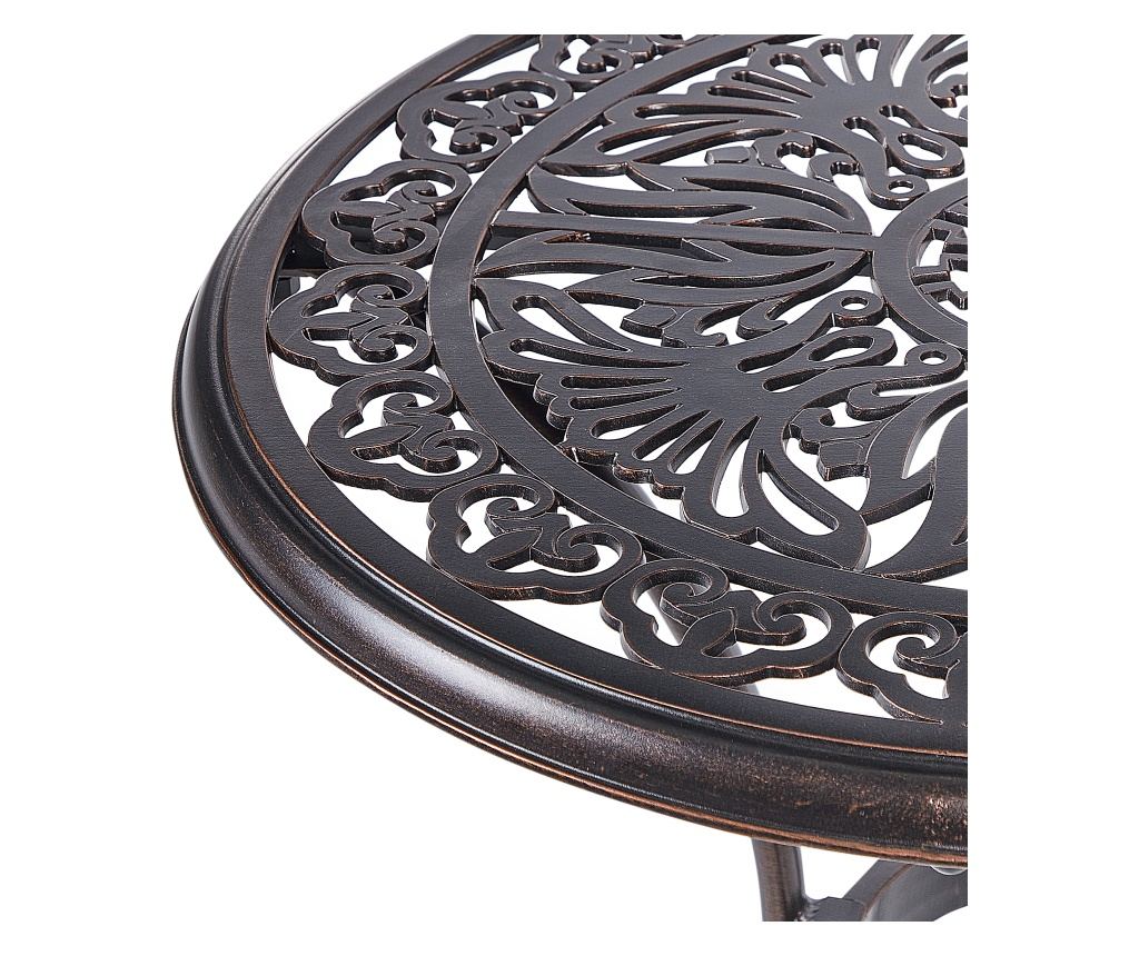 Bisztró asztal ANDALO 68 cm 68 cm Fém Barna - 6