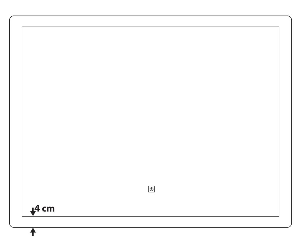 LED fürdőszobai tükör CORROY 80 cm 60 cm Ezüst - 3