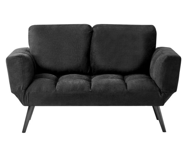 BREKKE 2-Seater Sofa Bed Black