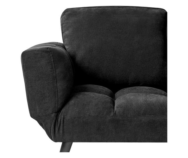 BREKKE 2-Seater Sofa Bed Black