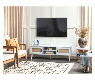 PARTON TV stand, Off-white